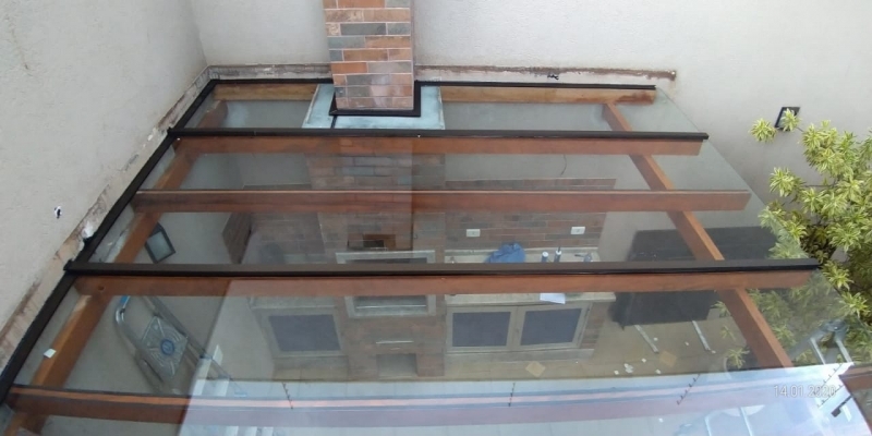 Cobertura Retratil de Vidro Orçar Rio Pequeno - Cobertura de Vidro área Externa