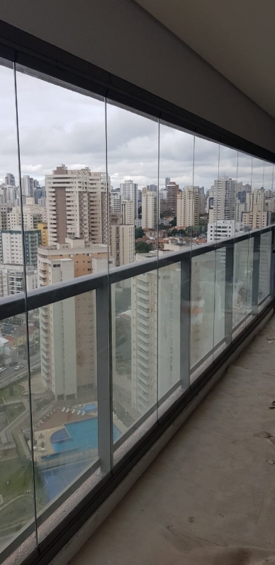 Fechamento de Sacada com Vidro Laminado Preço Vila Romana - Fechamento de Sacada com Vidro Zona Sul